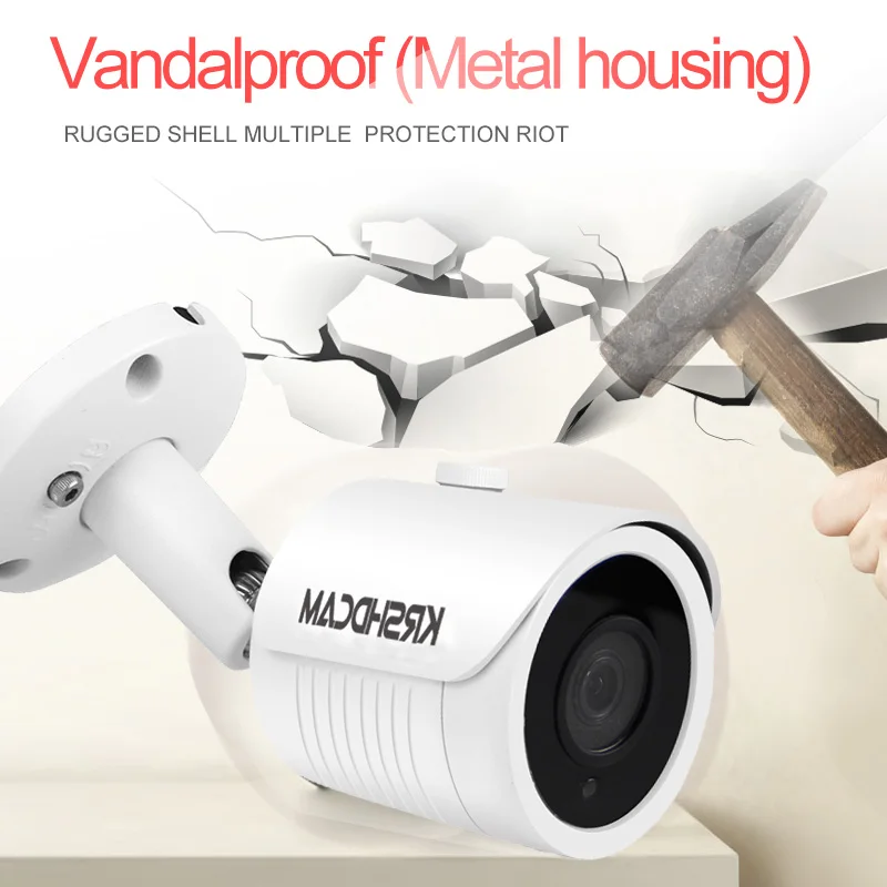 5MP CCTV камера системы 5.0MP AHD DVR 2 шт. 2592*1944 s водостойкая ip66 наружная Пуля безопасности