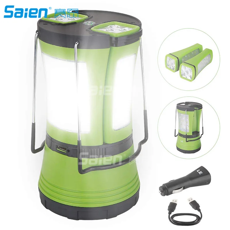 LED Camping Lantern Rechargeable 600LM Detachable Flashlight Perfect for Hurricane Emergency Hiking | Спорт и развлечения