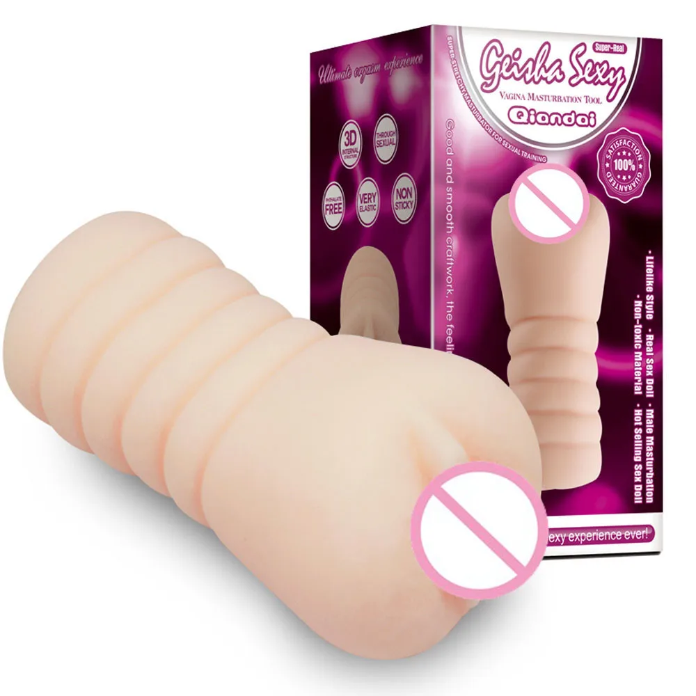 NoEnName Null masturbator for men 3D Male Masturbators Realistic Vagina font b Pussy b font Masturbation