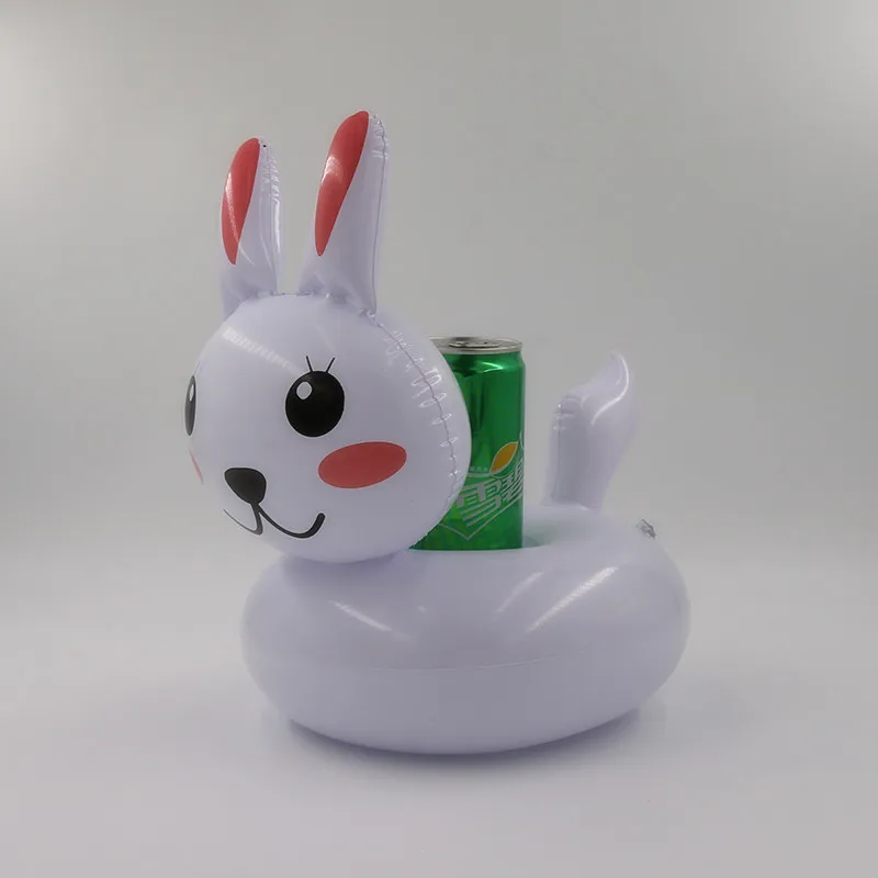 Надувной кролик напиток надувной для бассейна держатель чашки подставки колы стакан держатель для рождественской вечеринки