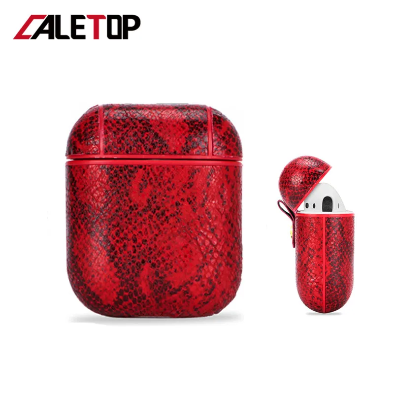 

CALETOP Handmade Leather Case For Airpods Cases Protective Cover For Airpod Accessories TWS Earbuds Earphone i10 i12 Funda 2019