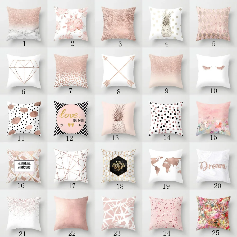 Elife Polyester Cotton Gold Pineapple Cushion Cover Marble geometric throw Pillow Case Cover For Sofa Car Home Decor 45*45CM Elife Polyester Cotton Gold Pineapple Cushion Cover Marble geometric throw Pillow Case Cover For Sofa Car Home Decor 45*45CM