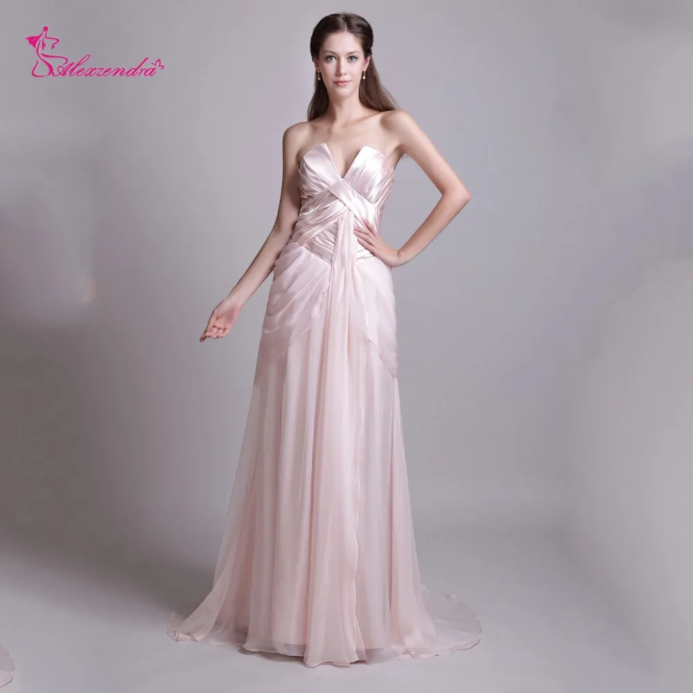 Light Pink Long Prom Dresses