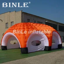 Открытый водонепроницаемый Оксфорд Прочный 2 купольные палатки комбинация надувная палатка для выставки
