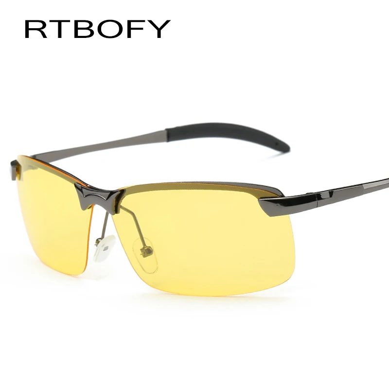 RTBOFY водителей очки ночного видения антибликовый поляризатор очки Для мужчин Брендовая Дизайнерская обувь Спорт на открытом воздухе