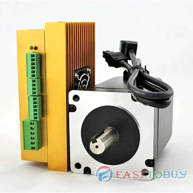 

DSP Closed-Loop Step Motor Drive Kit 20-70VAC/30~100VDC 2PH 7.5A 10.5NM NEMA34 86mm Laser Machine LC86H2128+LCDA86H