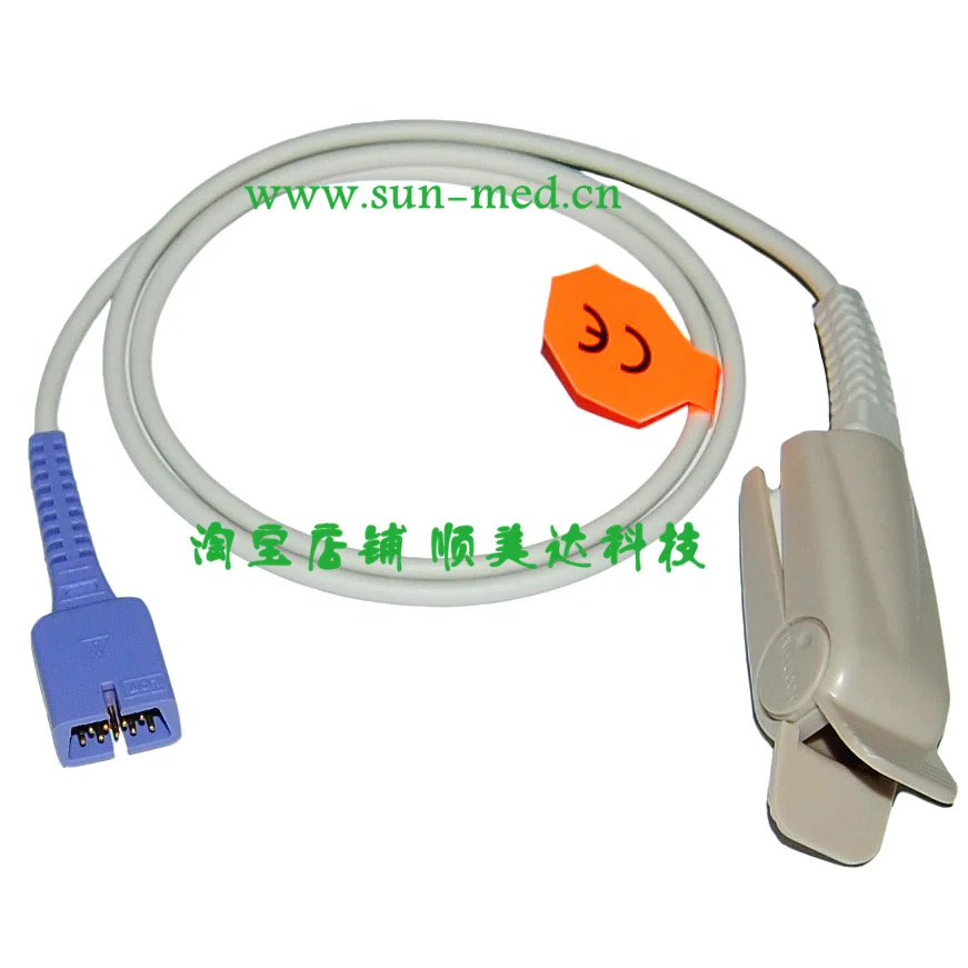 

Compatible Nellcor Oximax DS100A Spo2 sensor, DB9 adult finger probe NPB-195 for Oximeter and patient monitor