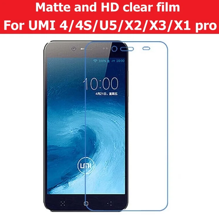 HD прозрачный глянцевый фильм для UMI 4 4S U5 X2 X3 X1pro X1 pro матовая пленка Антибликовая