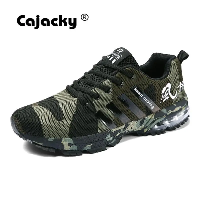

Cajacky Men Casual Shoes Plus Size 47 46 Summer Military Trainers Unisex Sneakers Lace Up Camouflage Men Shoes Male Krasovki New