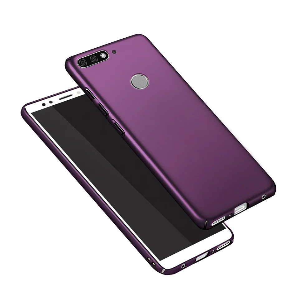 Роскошный Матовый чехол для Huawei Y7 2018 тонкий жесткий пластиковый Prime Y 7 | Мобильные