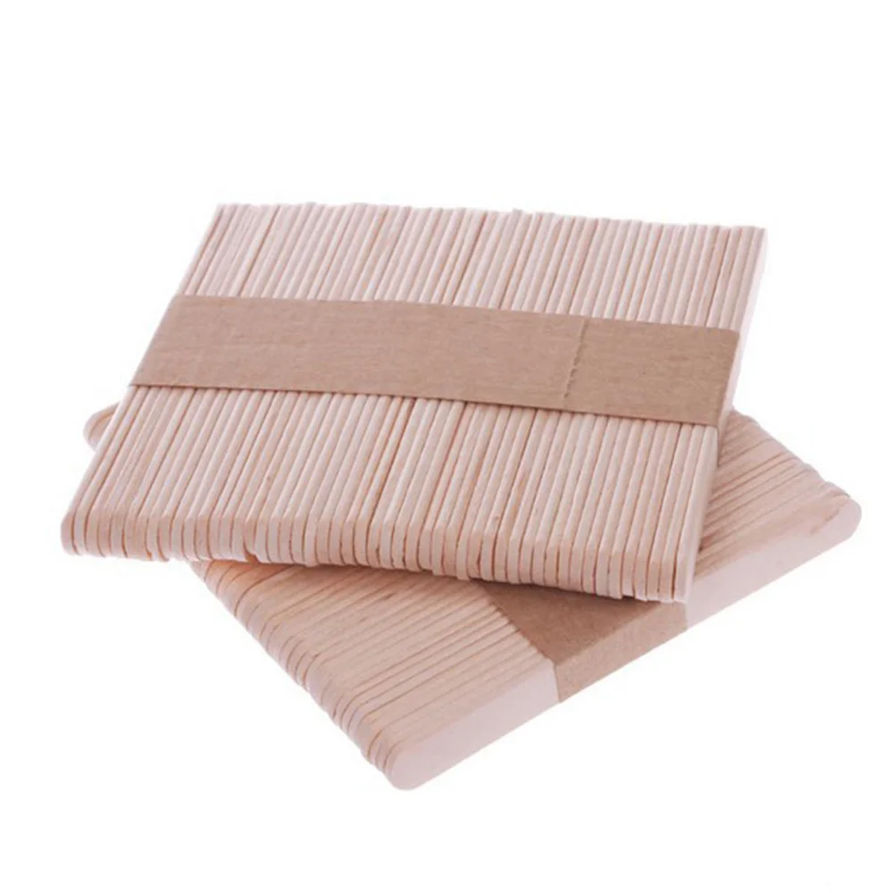 50pcs/lot Disposable Wooden Sticks for Popsicle Mold Natural Tasty Ice Cream Sticks Summer DIY Gadget Body-cooling Accessories