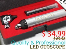 Super High Quality With Cheap Price- Hot Sale Free Shipping-Premium Optic Otoscope LED kit set Metal Portable Medical Ear Care