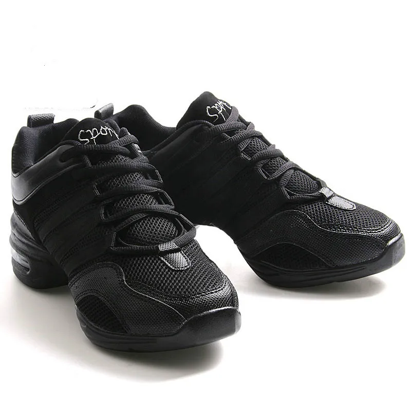 

Women's Vulcanize Shoes Fashion Soft Outsole Breath Jazz Hip Hop Sports Dance Sneakers White Black Girls Modern Dance Shoes