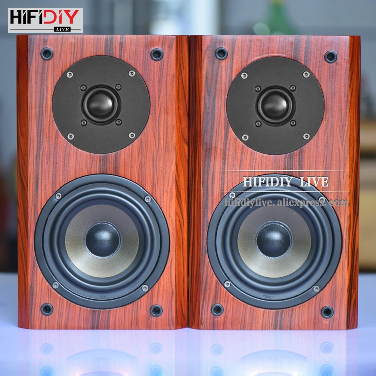 

HIFIDIY LIVE 5 inch HIFI 2.0 bookshelf sound box 50W*2 home front home theater around DIY passive audio speakers Q5
