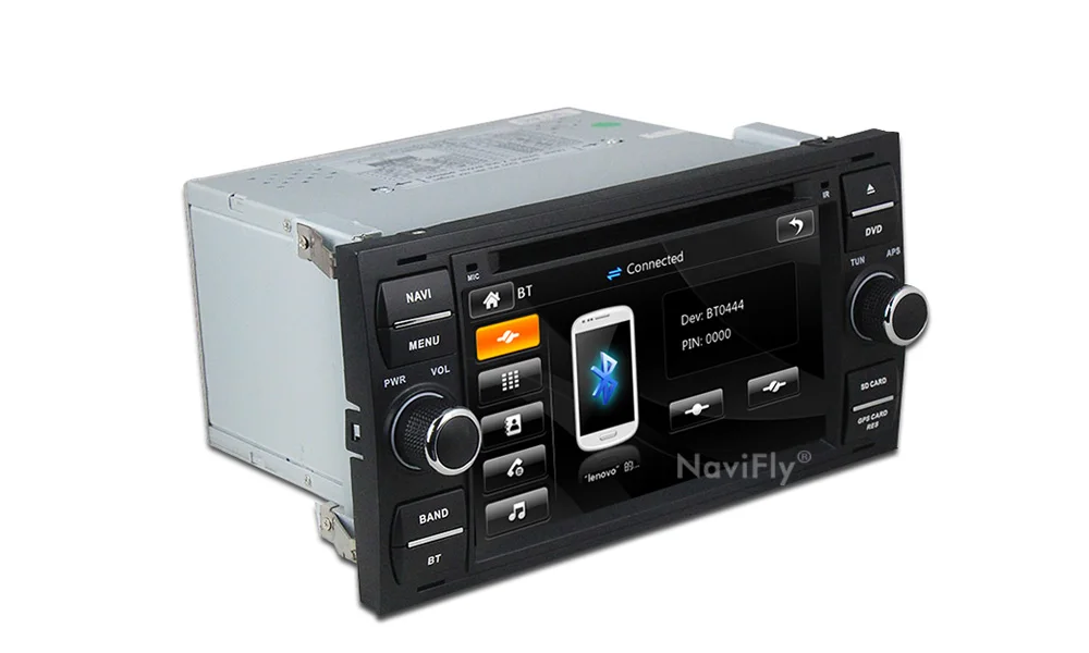Clearance Navifly Free shipping! 7Inch 2din windows ce6.0 Car DVD Player For C-Max Connect Fiesta Fusion Galaxy Kuga Mondeo S-Max Focus 23