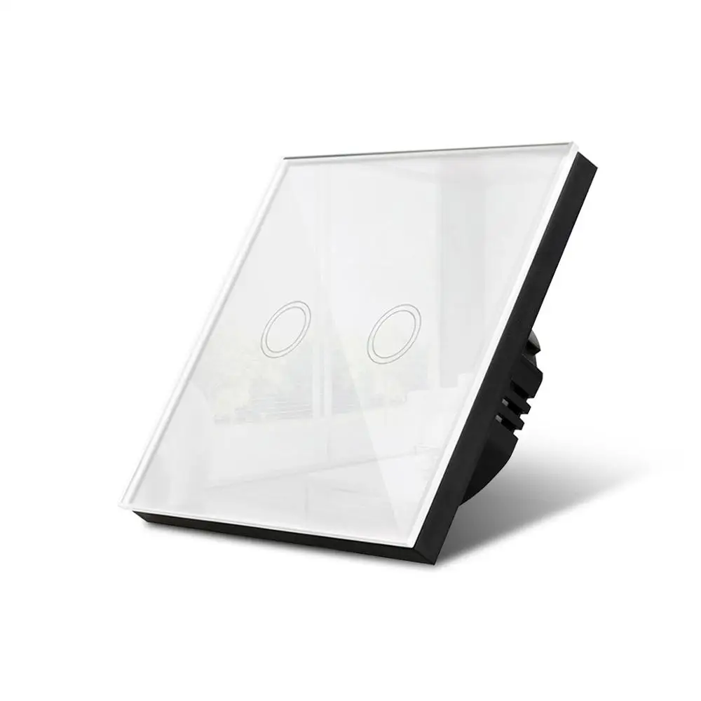 

EU Standard Touch switch 1 Gang 2 Gang 3 Gang 1 Way light switch Touch Screen Sensor wall Switch for 220V smart home Lighting