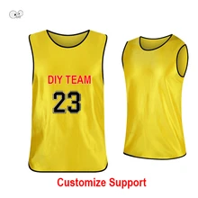 10 шт./лот DIY печати молодежи взрослых командный Спортивный футбол баскетбол Training Pinnies майки быстросохнущая футбол рубашки для мальчиков каракули