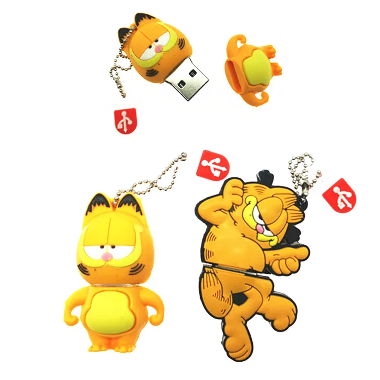 

cartoon Garfield cat animal usb flash drive Pen drive personalized memory stick pendrive creative gift disk 4gb 8gb 16gb 32gb