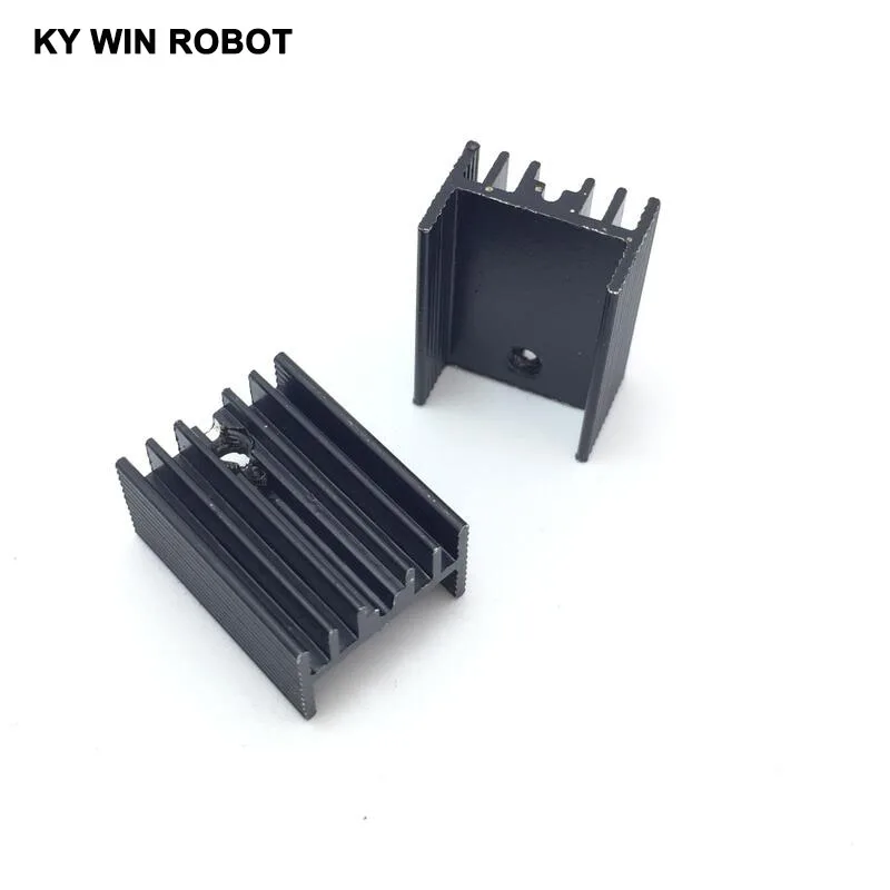 

5pcs Free Shipping Aluminium TO-220 Heatsink TO 220 Heat Sink Transistor Radiator TO220 Cooler Cooling black 20*15*10MM