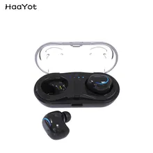 HAAYOT TWS портативные наушники-близнецы 3D Стерео шумоподавление Hifi наушники Bluetooth беспроводная гарнитура с микрофоном для iPhone