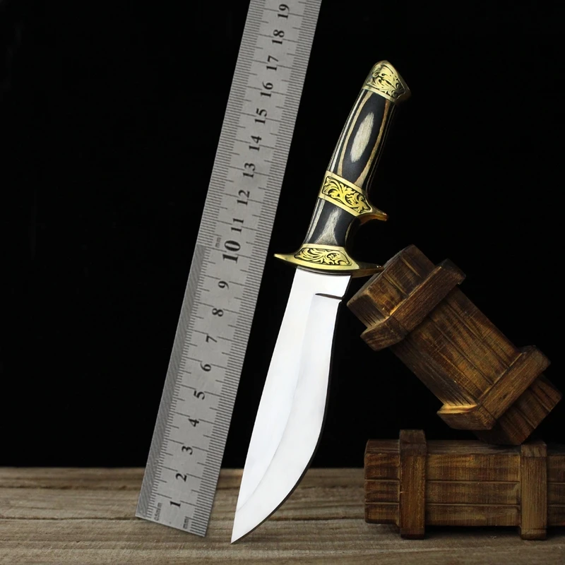 Tactical Authentic self defense small straight knife outdoor survival