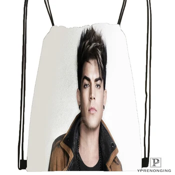 

Custom Adam Lambert Drawstring Backpack Bag Cute Daypack Kids Satchel (Black Back) 31x40cm#180531-04-04