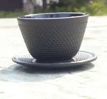 Hot Sale Chines Kungfu Tea Cups Black Pot Cast Iron Cup Creative Mugs 70ml Coffee Cup Drinkware Tea pot Accessories die cast oil cup stand for watch repair w 5 cups