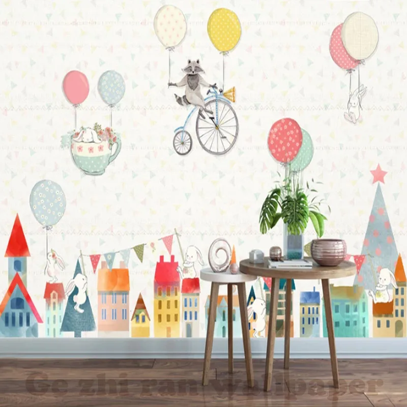 

Custom 3D Mural Wallpaper children Room wall covering Wallpaper 3D Cartoon Lovely animal 3D kid Photo Wallpaper Home Decor