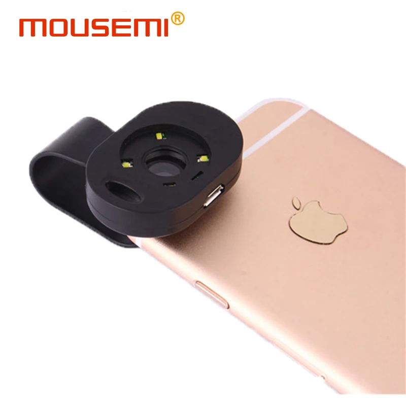 YAMIZOO 120x макрообъектив со светодиодной подсветкой для iPhone камеры мобильного