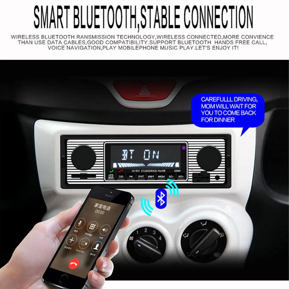 Автомобильный USB FM Ретро Радио классический авто радио плеер Bluetooth стерео автомобиль avtagnitola ретро автомобиль радио bluetooth MP3 плеер Автомобильный USB FM Ретро Радио классический авто радио плеер Bluetooth стерео автомобиль avtagnitola ретро автомобиль радио bluetooth MP3 плеер