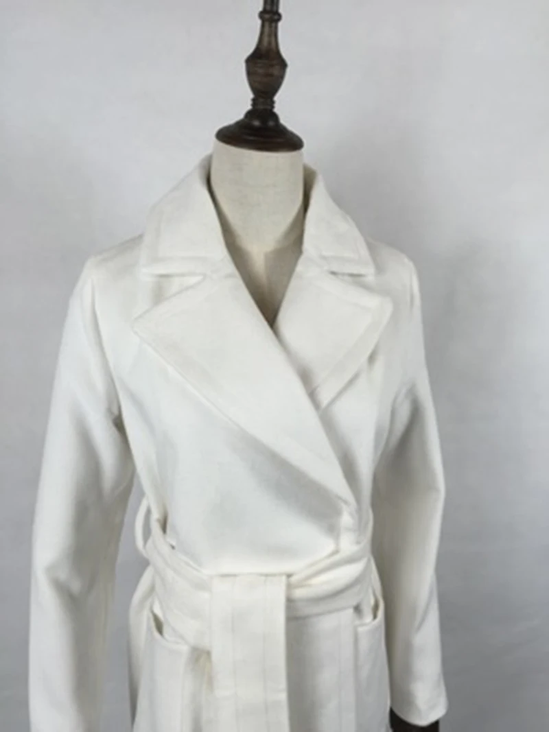Британский стиль Большие размеры Casaco Feminino Abrigos Mujer Invierno; коллекция 2018 года Зима Windbreake пальто Профессиональный Для женщин галстук ремень