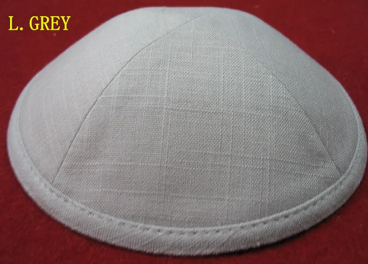 Постельное белье Делюкс еврейская кипа YARMULKE KIPPOT, персонализированное по запросу - Цвет: LIGHT GREY