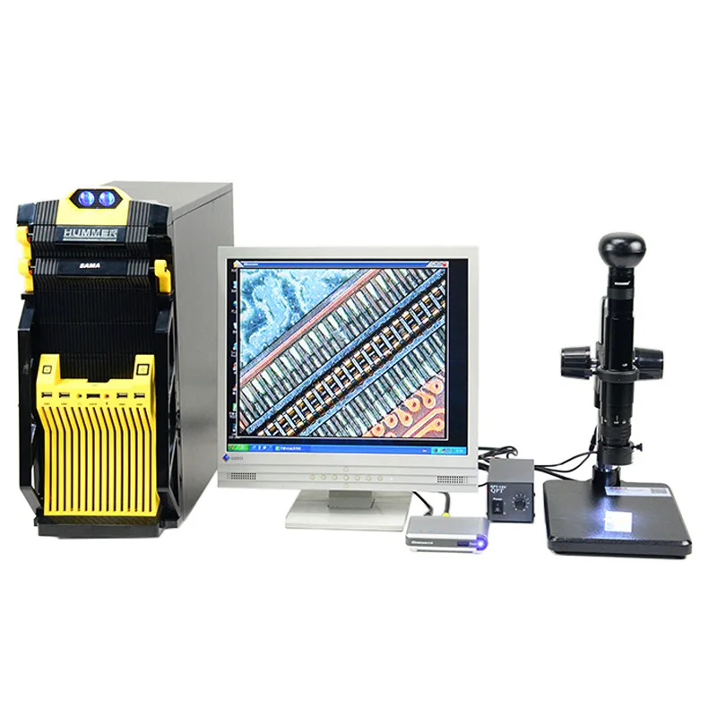 4 Styles Magnifications Digital video microscope with monitor-4