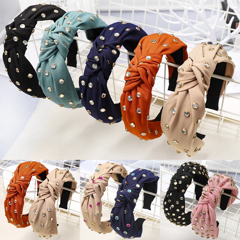 

Korean Soft Colors Cross Knot 25 Colors 1PC Bohemian Wide Coloured Diamond Beading Comfortable Crystal Handmade