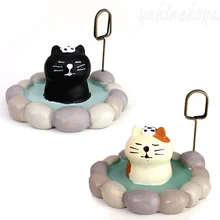 Милые горячие пружины статуэтки котов зажим для заметок фото Заметки Папка информация мини клип офисные школьные канцелярские товары в форме кошки