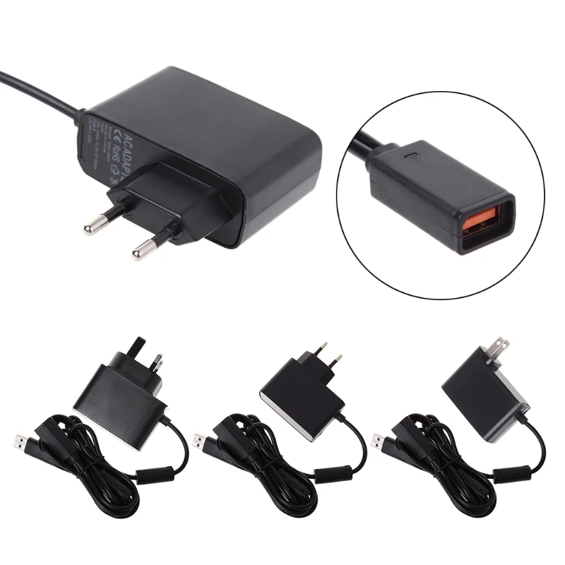 AC 100 V-240 V источник питания USB Зарядка адаптер US/EU/UK Разъем для Xbox 360 Kinect