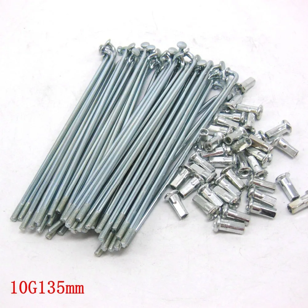 Clearance Electric bicycle 10G Diameter3.0mm Length 97-234mm spokes + nipples 37pcs/lot 2