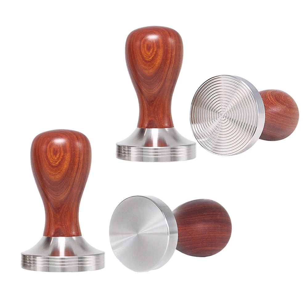 49/51/58MM Coffee Tampers Flat & Ripple Optional 304 Stainless Steel Coffee Hammer Espresso Tamper Base Press Powder Bean Tool 49/51/58MM Coffee Tampers Flat & Ripple Optional 304 Stainless Steel Coffee Hammer Espresso Tamper Base Press Powder Bean Tool