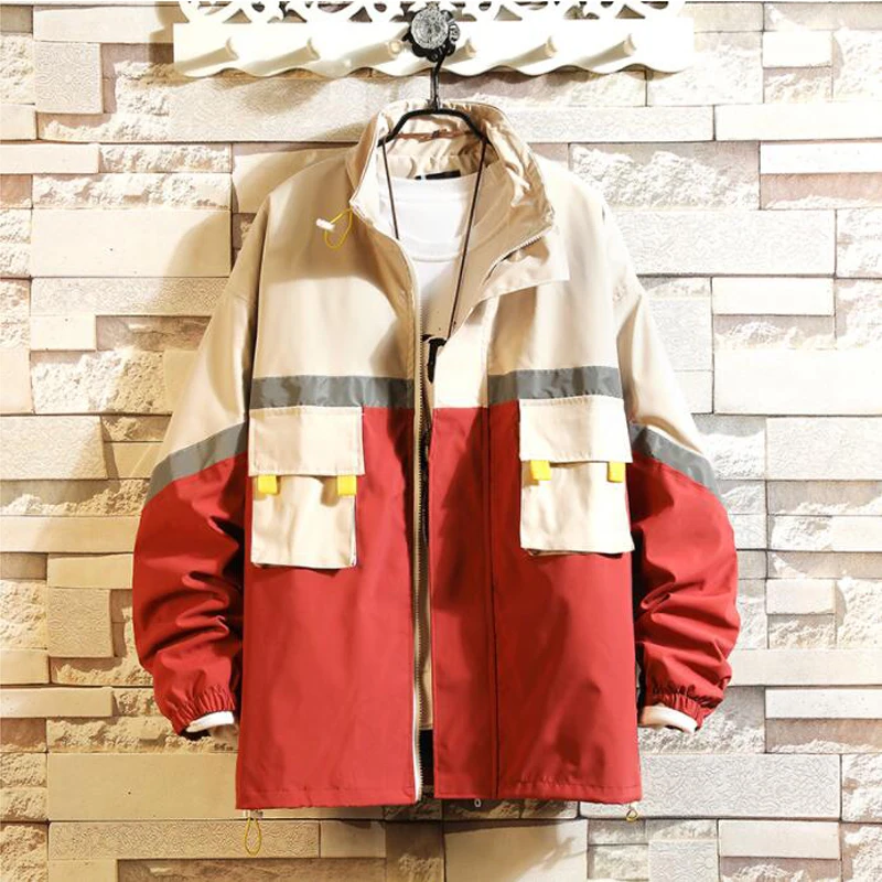 

Fashion With Bigger Pocket Japan Style New 2019 Spring Autumn Jacket Men Brand Clothes Plus Asian Size M-5XL