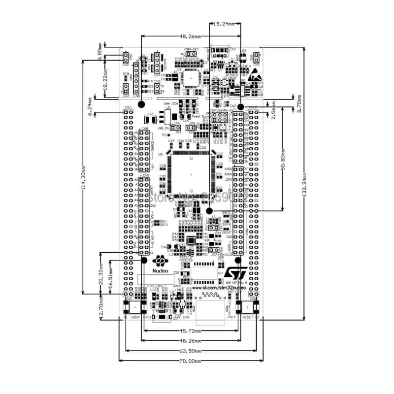 Официальная демо плата ST NUCLEO F446ZE STM32F446ZE для Arduino Cortex M4|demo board|board boardboard for arduino |