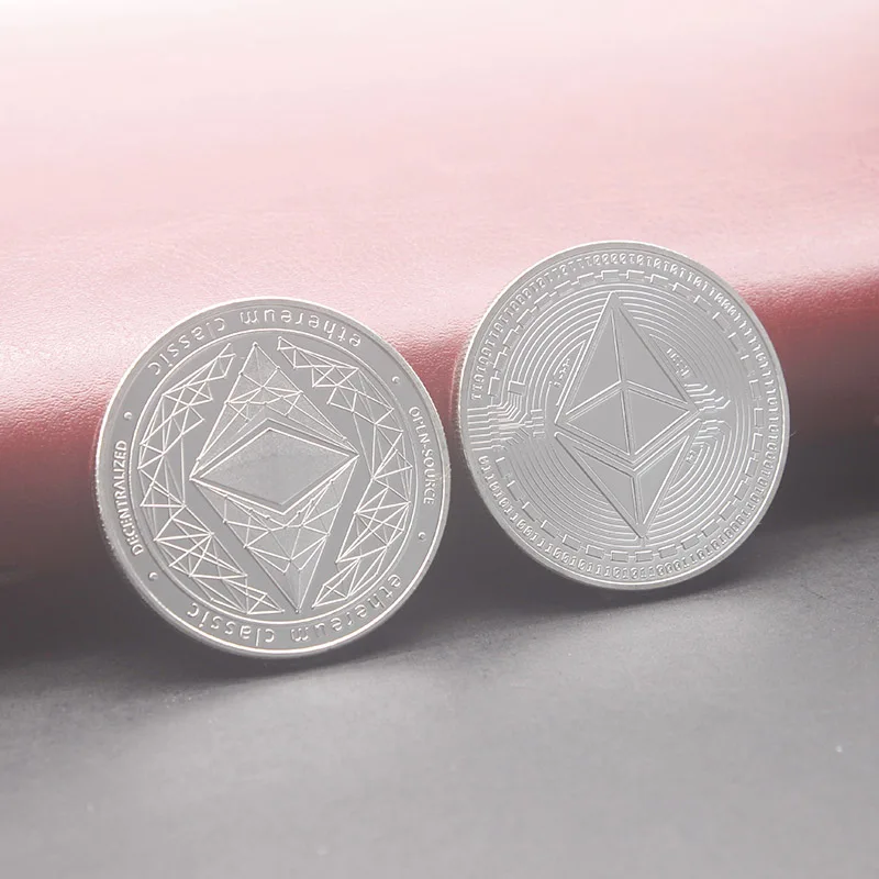silver Ethereum coin 2