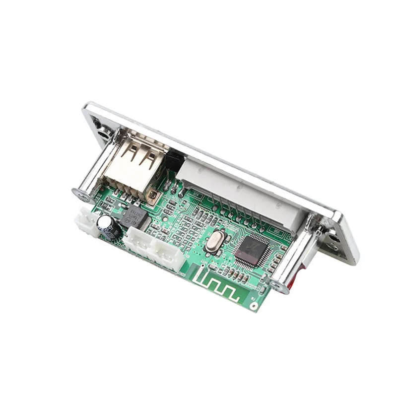

Bluetooth MP3 Decoder Board Decoding Player Module Support FM Radio USB/TF LCD Screen Remote Controller Black Silver Color
