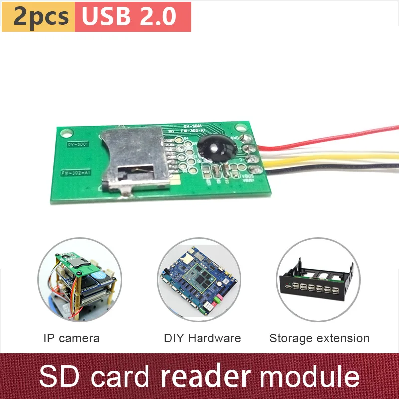 USB2.0 HS8826 chip Micro SD card reader module use for IP camera, SCM