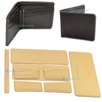 

1 Pcs Acrylic Leather Template Home Handwork Leathercraft 802 Pattern Tools Accessory Men Wallet Pattern DIY