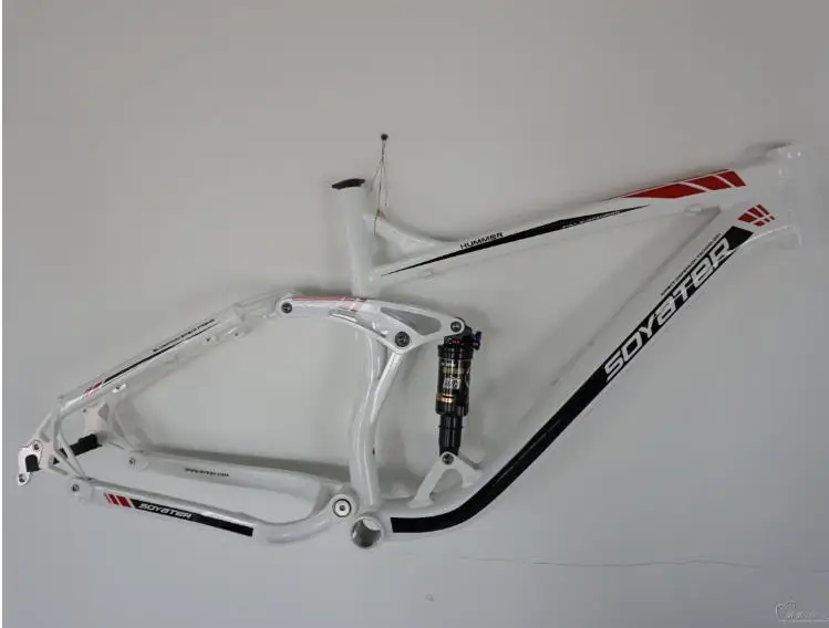 Kalosse алюминиевый сплав 190 мм путешествия DH/Горные рамы полный подвесной горный велосипед рама 26*17 дюймов