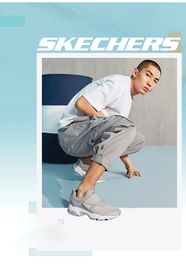 Skechers/Мужская обувь; удобные дышащие Брендовые мужские кроссовки на шнуровке; сезон осень-лето; zapatos hombre; 666046-BLK