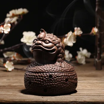 

Creative Home Decor Creative Chinese Golden toad Censer wealthy Mythical Wild Animal handwork Ceramic Decoration