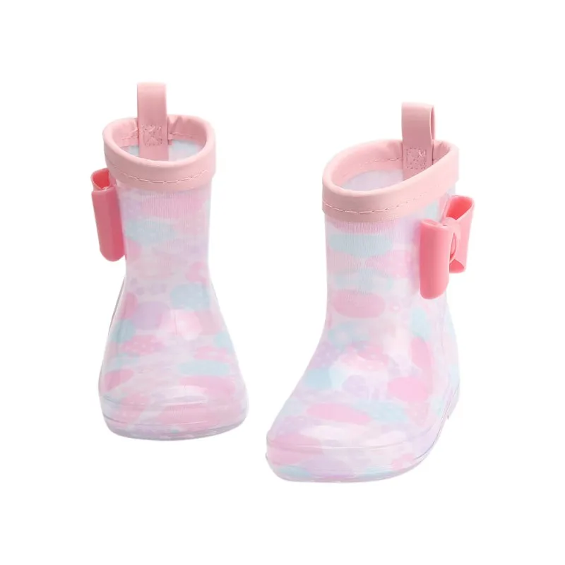 Модная классическая детская обувь ПВХ резиновые сапоги для детей Детская мультяшная обувь детская водонепроницаемая обувь непромокаемые резиновые сапоги