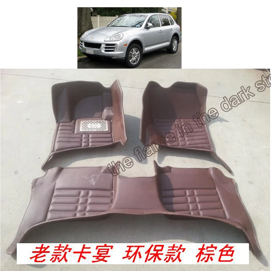 

Free Shipping fiber leather Car Floor Mats for Porsche Cayenne Porsche 955/957/958 2004-2010 1st Generation Cayenne GTS