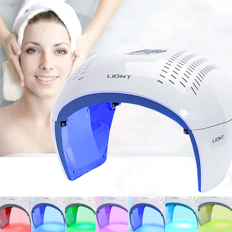 Portable PDT LED photon light Therapy 7 Colors Led Face Mask Light